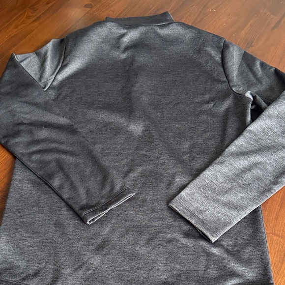 Salomon Men's Black and Gray Zip-Up Sweater - large - Picture 9 of 10